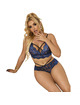 Subblime - 954062 sutiÃ + calcinha renda azul s/m