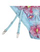 subblime - 954109 bra + panties with garter belt floral design blue s/m