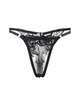 Subblime - 945237 sutiÃ + calcinha com cinto-liga design floral preto s/m