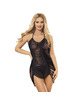 Subblime - 954239 vestido de tiras + tanga negro l/xl