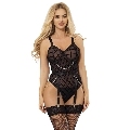 subblime - 954260 body with chains + garter belt black s/m