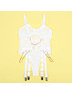 Subblime - 954284 body with chains + garter belt white s/m