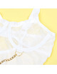 Subblime - 954284 body with chains + garter belt white s/m