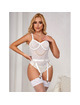 Subblime - 954284 body com correntes + cinta-liga branco s/m
