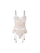 Subblime - 954291 body with chains + garter belt white l/xl