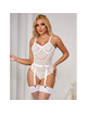 Subblime - 954291 body with chains + garter belt white l/xl