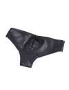 Ropa Interior de los hombres de Cuero Sintético Lazos Negro,339022