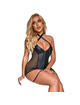 subblime - 954444 vestido sexy de malha couro preto s/m