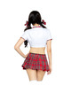 leg avenue - disfraz miss colegiala clÁsico rojo/blanco m/l