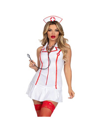 leg avenue - head nurse costume white m/l