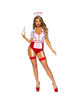 leg avenue - sexy nurse costume red/white m