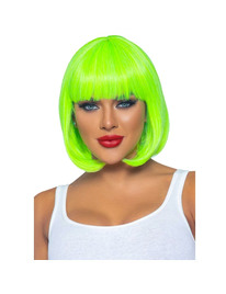 leg avenue - fluorescent bob wig neon green