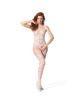 Passion - bs 102 bodystocking blanco talla Única