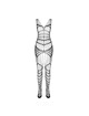 Passion - bs 102 bodystocking blanco talla Única