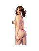 chilirose - cr 4839 set navideÑo pezoneras + panties rojo l/xl
