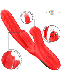 intense - karol multifunction vibrator thrust  stimulation  suction red