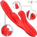 intense - karol vibrador multifunciÓn empuje estimulaciÓn succiÓn rojo