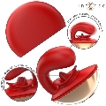 intense - vibrador e estimulador mariah em formato u 10 vibraÇÕes vermelho