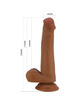 Pretty love - tallen realistic dildo 22 cm brown