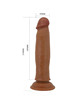 Dildo Realístico Pretty Love Keon Castanho 21 cm