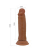 Dildo Realístico Pretty Love Quentin Castanho 18 cm
