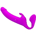 pretty love - zanini strapless strap-on 10 vibrations purple