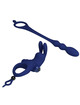 pretty love - ayad anillo vibrador rabbit con plug azul