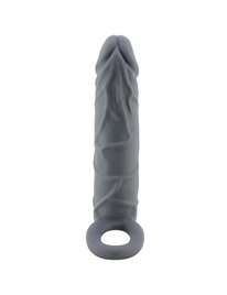 pretty love - realistic skin penis sleeve dark grey