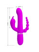 Vibrador Triplo Pretty Love Cammy Rosa