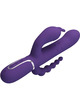 Pretty love - cammy triple vibrador multifunciÓn 4 en 1 morado