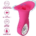 pretty love - clyde oral vibrator vibrating tongue 12 vibrations pink