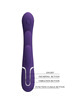 Vibrador Triplo Rabbit Pretty Love Shania Roxo