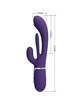 pretty love - shania triple rabbit vibrator multifunction purple