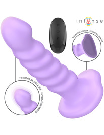 intense - brenda vibrador talla m diseÑo en espiral 10 vibraciones morado control remoto