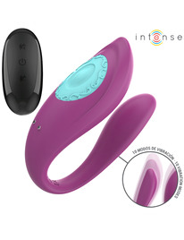 intense - annie estimulador vibrador forma de u morado control remoto