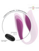 intense - annie u-shaped vibrator and stimulator purple remote control