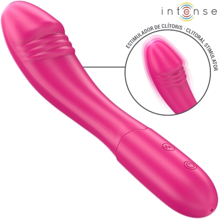 intense - belinda vibrator 19 cm flexible 10 vibrations pink
