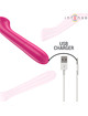 intense - paty vibrador 19 cm flexible 10 vibraciones modelo 2 rosa