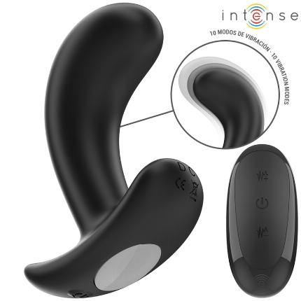 intense - chandler anal plug 10 vibraÇÕes preto controle remoto