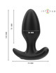 Intense - joey plug anal 10 vibraciones negro control remoto