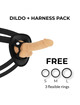cock miller - harness + silicone density cocksil articulable 13 cm