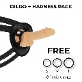 cock miller - arnes + dildo silicona density cocksil articulable 13 cm