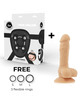 cock miller - arnes + dildo silicona density cocksil articulable 13 cm