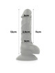cock miller - arnÊs + densidade de silicone cocksil articulvel preto 13 cm