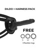 cock miller - harness + silicone density articulable cocksil black 19.5 cm