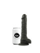 cock miller - harness + silicone density articulable cocksil black 19.5 cm