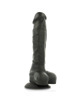 cock miller - harness + silicone density articulable cocksil black 19.5 cm