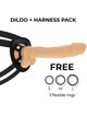 cock miller - harness + silicone density articulable cocksil 24 cm