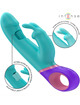 intense - mÓnica vibrador rabbit con estimulador rotatorio del punto g azul