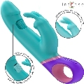 intense - monica rabbit vibrator with rotating g-spot stimulator blue